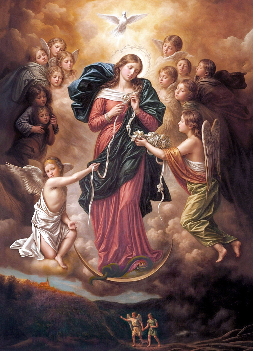 <매듭을 푸시는 성모님 (Maria Knotenlöserin, Our Lady Undoer of Knots)>