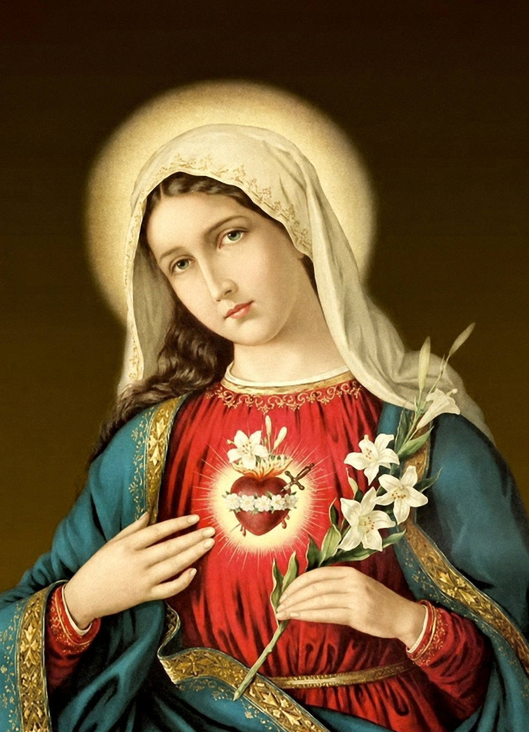 <성모 성심 (The Immaculate Heart of Mary)>