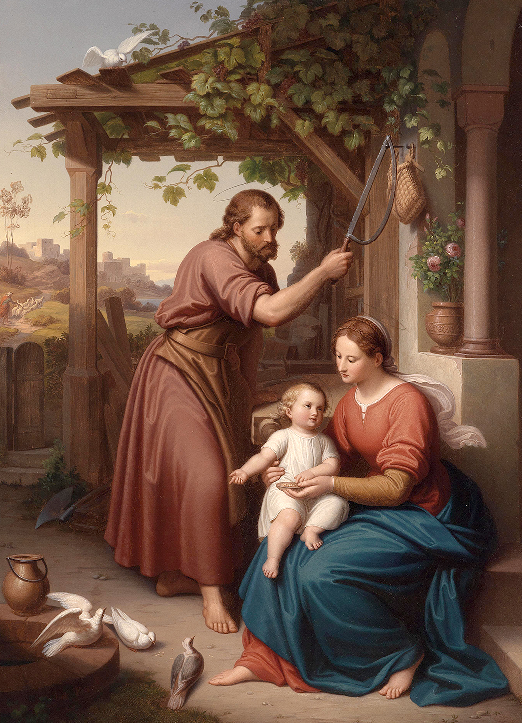<성가정 – 성 요셉과 성모 마리아, 아기 예수(Mary and Joseph with the Christ Child)>