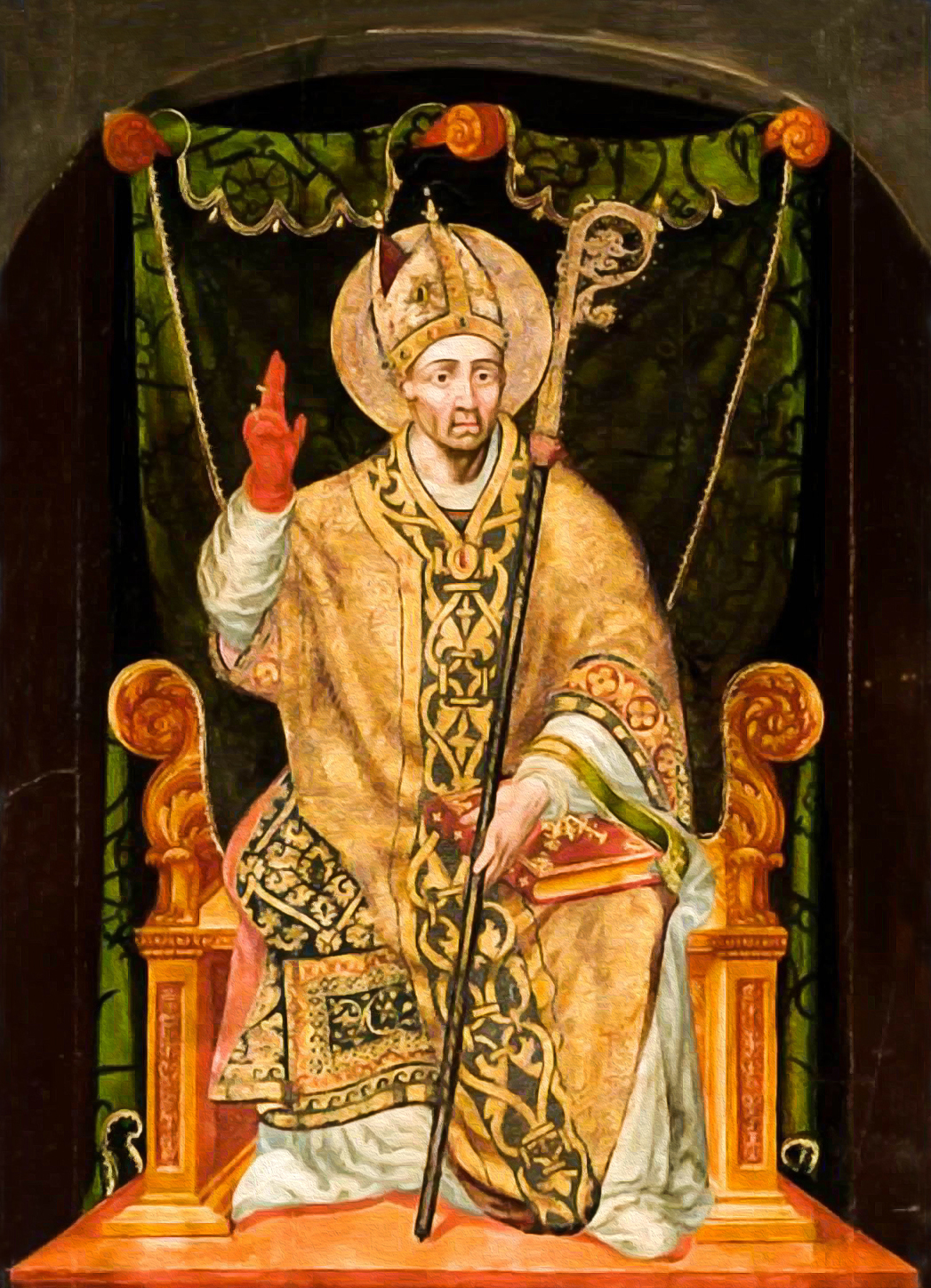<주교 착좌상(Enthroned Bishop)>