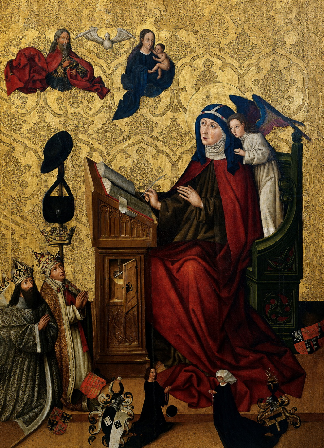 <성모 기도문을 쓰는 스웨덴의 성녀 비르지타 (Saint Bridget of Sweden Writing a Prayer to the Virgin Mary)>