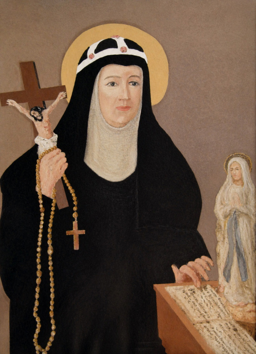 <스웨덴의 성녀 비르지타와 묵주 (Saint Bridget of Sweden with the Crucifix and Rosary)>