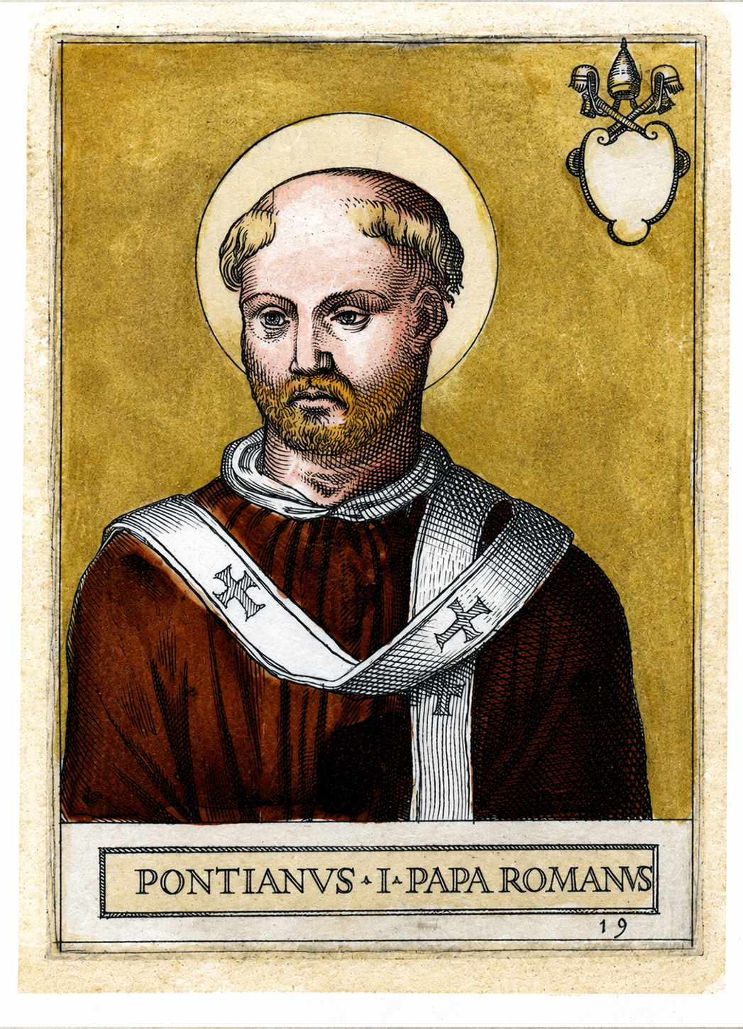 <성 폰치아노 교황 (Pontianus II Papa Romanus)>