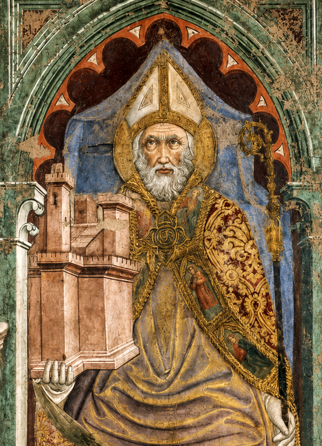 <옥좌의 성 베드로니오와 성 베드로니오·성 스테파노의 생애 이야기(San Petronio in cattedra e storie della vita di San Petronio e Santo Stefano)>