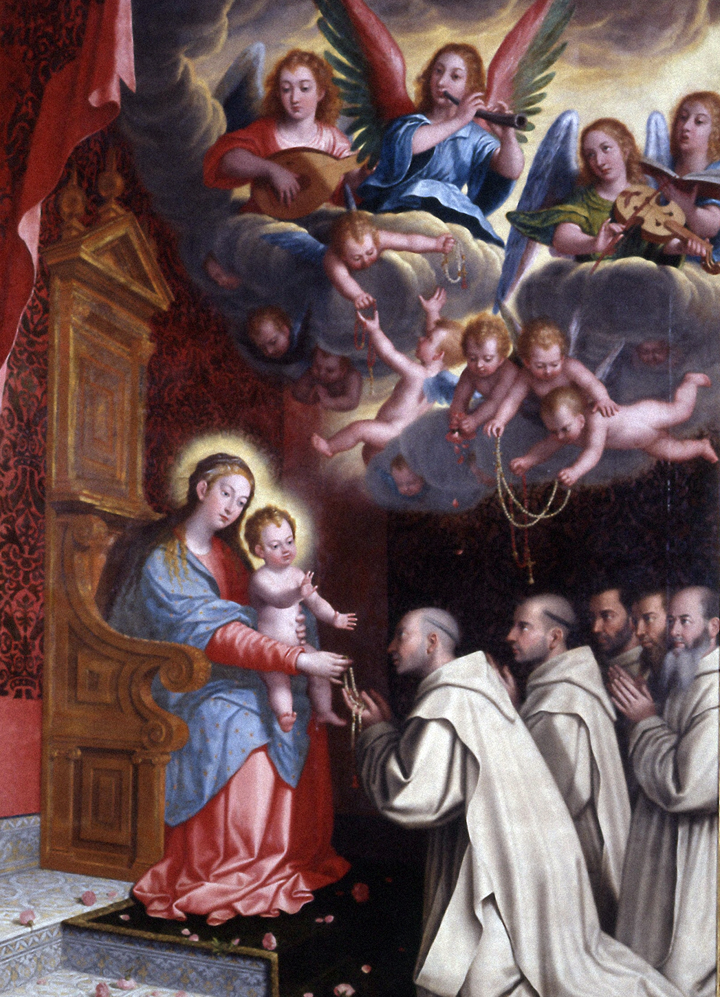 <성 브루노에게 발현한 묵주기도의 성모(The Virgin of the Rosary Appearing to Saint Bruno)>