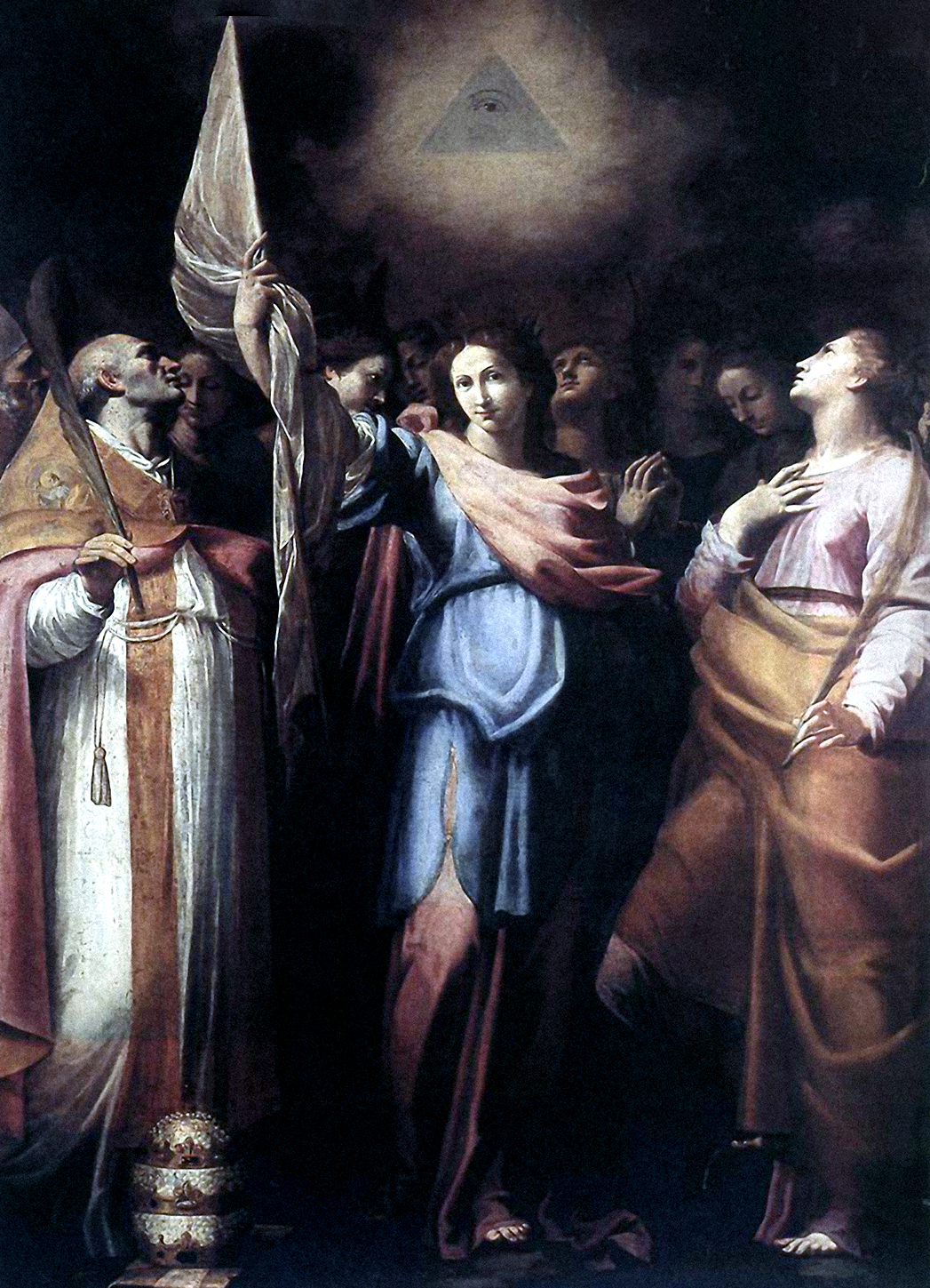 <교황 치리아코와 성녀 우르술라와 동정 순교자들, 그리고 성녀 알렉산드리아의 가타리나(Saint Ursula and Her Companions with Pope Ciriacus and Saint Catherine of Alexandria)>