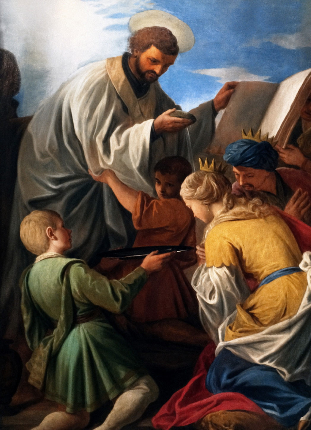 <인도의 네아칠레 여왕에게 세례를 주는 성 프란치스코 하비에르(Baptism of the Queen of Neachile by Saint Francis Xavier)>