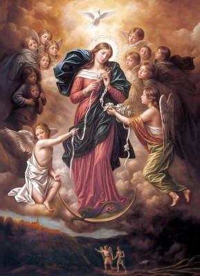 <매듭을 푸시는 성모님 (Maria Knotenlöserin, Our Lady Undoer of Knots)>