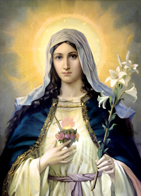 <성모 성심 (The Immaculate Heart of Mary)>