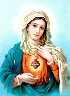 <성모 성심 (The Immaculate Heart of Mary)>