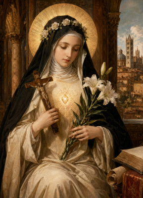 <시에나의 성녀 카타리나 (Saint Catherine of Siena)>