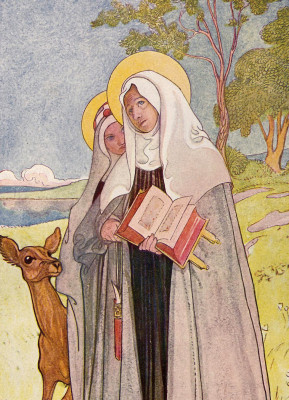 <스웨덴의 성녀 비르지타와 성녀 가타리나 (Saint Bridget of Sweden and Saint Catherine of Vadstena)>