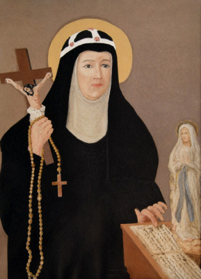 <스웨덴의 성녀 비르지타와 묵주 (Saint Bridget of Sweden with the Crucifix and Rosary)>
