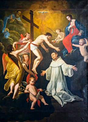 <성 베르나르도에게 발현하신 십자가의 그리스도 (The Vision of Christ on the Cross to Saint Bernard of Clairvaux)>