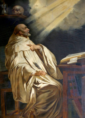 <기도하는 클레르보의 성 베르나르도 (Saint Bernard of Clairvaux at Prayer)>