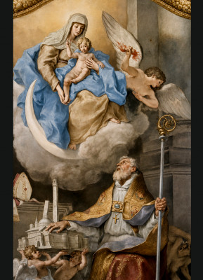 <성모 앞의 성 베드로니오(San Petronio davanti alla Vergine)>