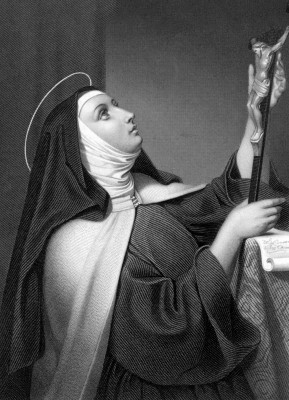 <십자가를 바라보는 아빌라의 성녀 데레사 (Saint Teresa of Ávila Contemplating the Crucifix)>