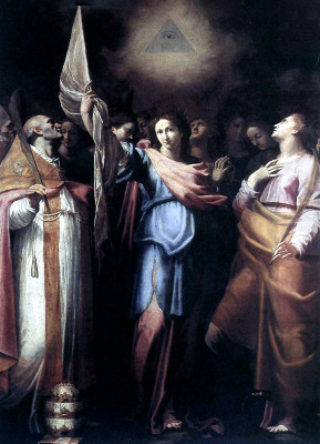 <교황 치리아코와 성녀 우르술라와 동정 순교자들, 그리고 성녀 알렉산드리아의 가타리나(Saint Ursula and Her Companions with Pope Ciriacus and Saint Catherine of Alexandria)>