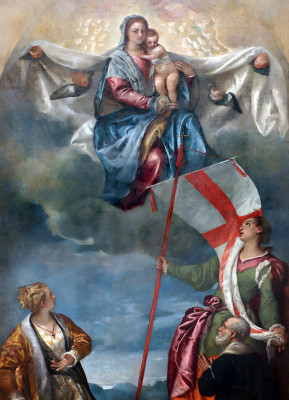 <성모자와 알렉산드리아의 성녀 가타리나, 성녀 우르술라(Madonna and Child with Saint Catherine of Alexandria and Saint Ursula)>